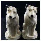 Pair of RCA Vintage Dog-Shaped Ceramic Salt and Pepper Shakers