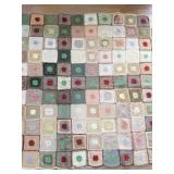 Large Multicolor Handmade Crochet Afghan Blanket