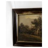 Pair of Framed Pastel Landscape Drawings Attributed to William Henry Chandler