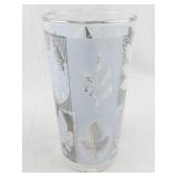 Set of 6 LIBBEY Vintage Leaf Pattern Drinking Glasses