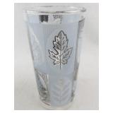 Set of 6 LIBBEY Vintage Leaf Pattern Drinking Glasses