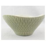 REDWING "Capistrano" Textured Sage Green Ceramic Tea Set with Bowls, Cups, Creamer, and Sugar Shaker - 11 Pieces