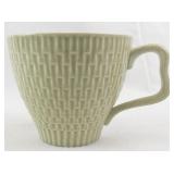 REDWING "Capistrano" Textured Sage Green Ceramic Tea Set with Bowls, Cups, Creamer, and Sugar Shaker - 11 Pieces