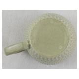 REDWING "Capistrano" Textured Sage Green Ceramic Tea Set with Bowls, Cups, Creamer, and Sugar Shaker - 11 Pieces