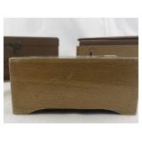 Lot of 3 Vintage Wooden Boxes - Baron