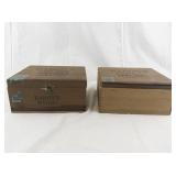 Lot of 3 Vintage Wooden Boxes - Baron