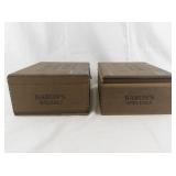 Lot of 3 Vintage Wooden Boxes - Baron