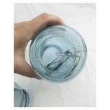Set of 4 Vintage Mason Jars Ball and McDonald Embossed Glass