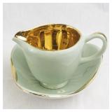 Vintage Figgjo Flint Norway Pastel Tea Set with Gold Interiors