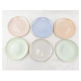 Vintage Figgjo Flint Norway Pastel Tea Set with Gold Interiors