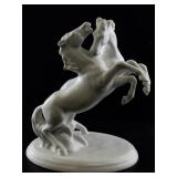 Schaubach Kunst Germany Porcelain Rearing Horses Figurine