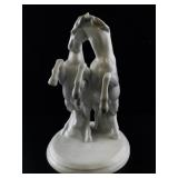 Schaubach Kunst Germany Porcelain Rearing Horses Figurine