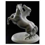 Schaubach Kunst Germany Porcelain Rearing Horses Figurine