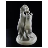 Schaubach Kunst Germany Porcelain Rearing Horses Figurine