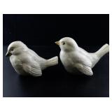 Pair of Goebel Porcelain Bird Figurines with Gold Accents