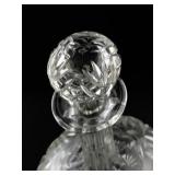 Engraved Mainland Norway Crystal Decanter with Stopper