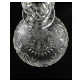 Engraved Mainland Norway Crystal Decanter with Stopper