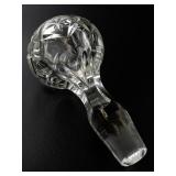Engraved Mainland Norway Crystal Decanter with Stopper