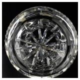 Cut Crystal Water Pitcher with Geometric Pattern