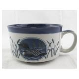 Otagiri Ceramic Mug with Loon and Cattail Design