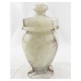Decorative Onyx Stone Lidded Urn Jar