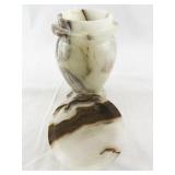 Decorative Onyx Stone Lidded Urn Jar