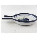 Dansk International Designs Blue Floral Porcelain Spoon Rest