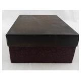 Vintage Cardboard and Metal Lidded Storage Box