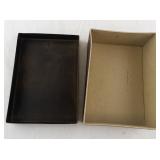 Vintage Cardboard and Metal Lidded Storage Box