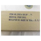 Goldilocks Musical Porcelain Doll by Interpur with Original Box