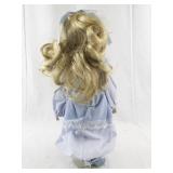 Goldilocks Musical Porcelain Doll by Interpur with Original Box