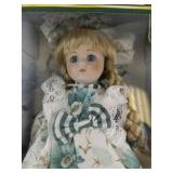Soft Expressions Genuine Porcelain Doll with Stand in Box