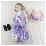 Heritage Mint Dress Up Jill 14-Inch Porcelain Doll with Outfit, Shoes, and Hat