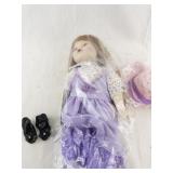 Heritage Mint Dress Up Jill 14-Inch Porcelain Doll with Outfit, Shoes, and Hat