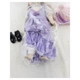 Heritage Mint Dress Up Jill 14-Inch Porcelain Doll with Outfit, Shoes, and Hat