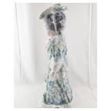 16 Inch Porcelain Doll Jenna with Floral Dress and Hat