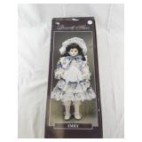 Decor & More Emily Porcelain Collectible Doll in Box