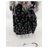 16-Inch Porcelain Holly Doll in Floral Dress with Accessories