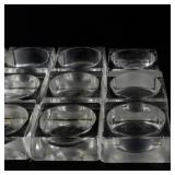 Set of 12 Glass Tea Light Candle Holders