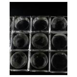 Set of 12 Glass Tea Light Candle Holders