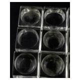 Set of 12 Glass Tea Light Candle Holders