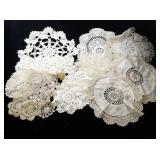 Collection of Vintage Handmade Crochet and Lace Doilies
