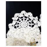 Collection of Vintage Handmade Crochet and Lace Doilies