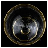 Set of 21 Crystal Stemware Glasses with Gold Trim - 10 Small, 11 Large
