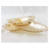 Vintage Carnival Glass Butterfly Dish