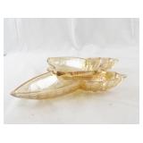 Vintage Carnival Glass Butterfly Dish