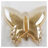 Vintage Carnival Glass Butterfly Dish