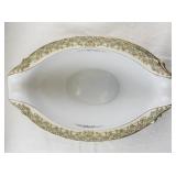 Noritake Rose China Serving Set with Tureen, Gravy Boat, and Oval Bowl