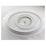 Noritake Rose China Serving Set with Tureen, Gravy Boat, and Oval Bowl