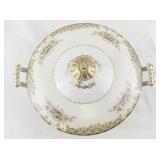Noritake Rose China Serving Set with Tureen, Gravy Boat, and Oval Bowl